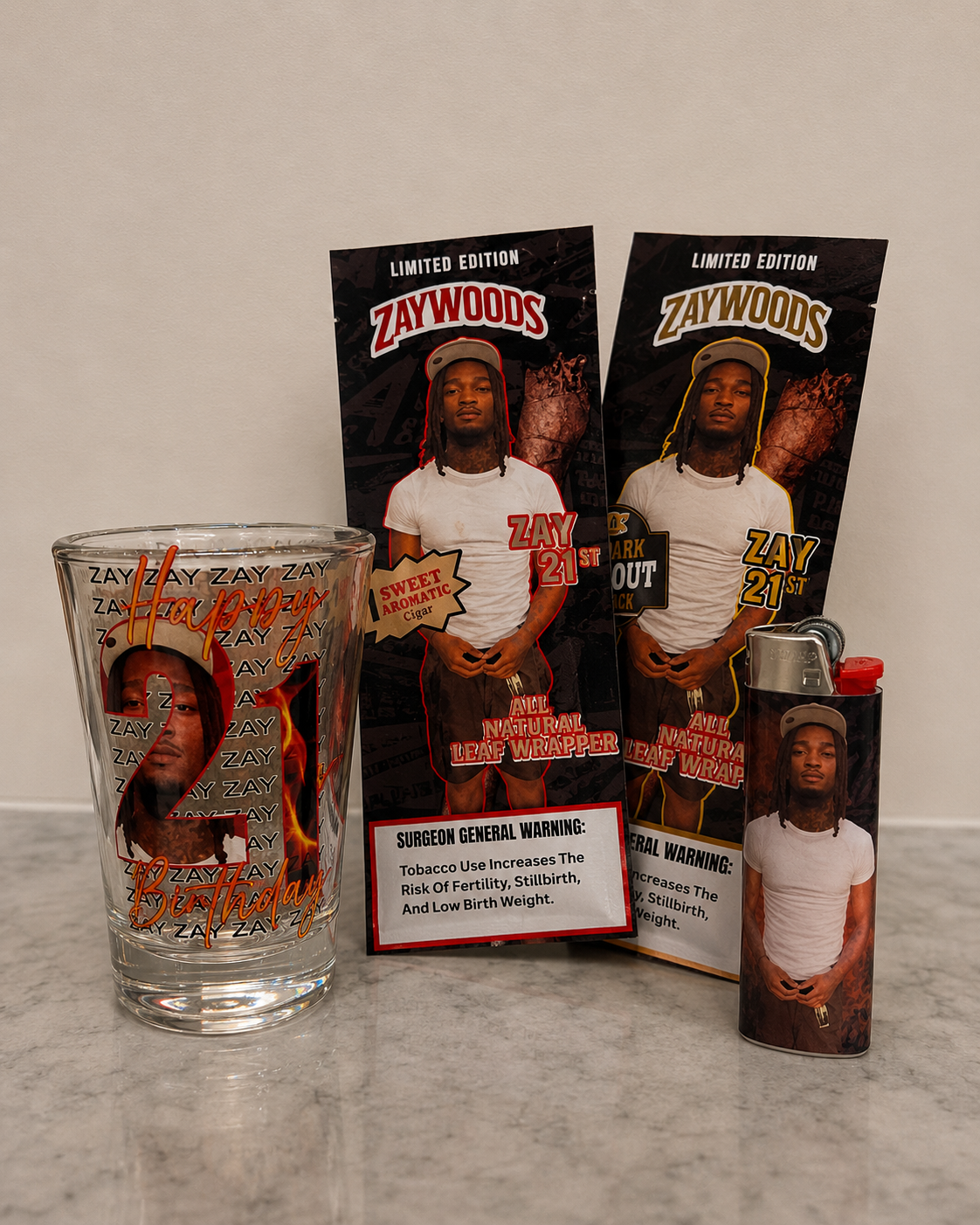 Master Pieces party favor display