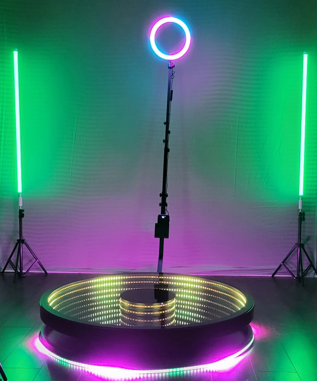 360 video booth setup