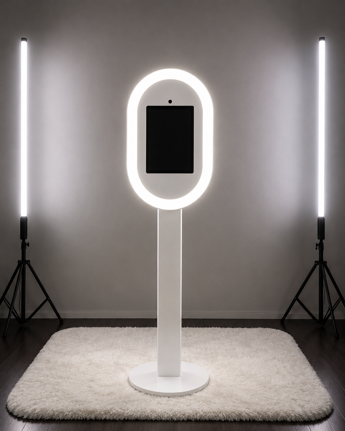 Selfie photo booth setup